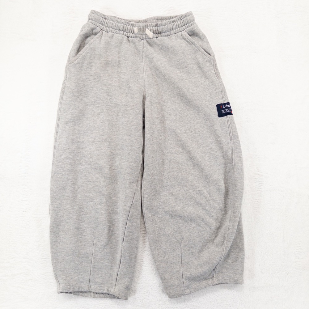 Zara Barrel Leg Sweatpants Youth 13-14 Gray Heather Pull On Casual Play School